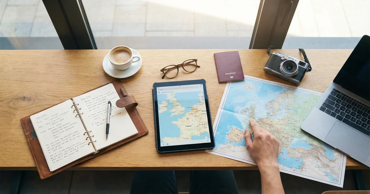 Jak naplánovat itinerář cesty: Od nápadu k realizaci - plánování itineráře