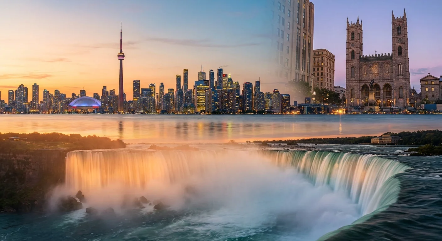 Východní Kanada: Toronto, Montreal a Niagarské vodopády