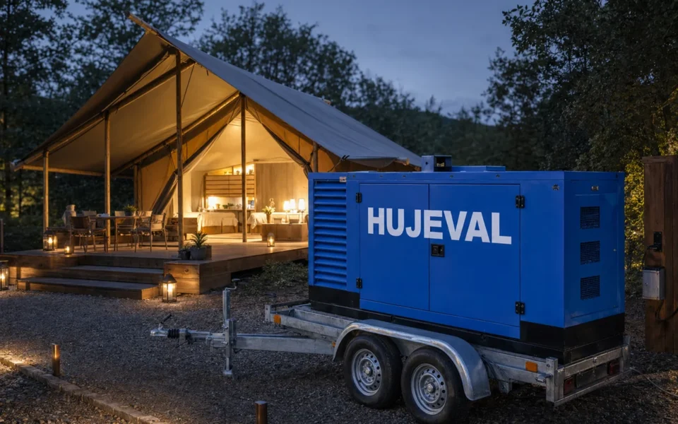 Glamping a elektřina: jak vybavit luxusní stan, aby host neviděl rozdíl proti hotelu — mobilní elektrocentrála Valeon