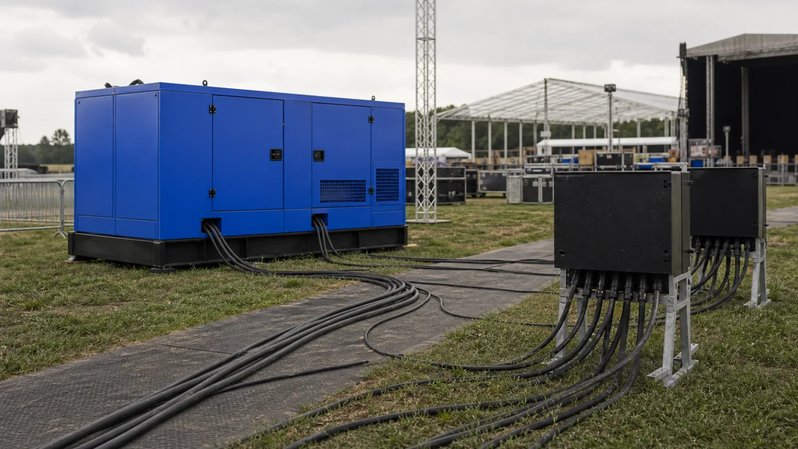 Říční přístaviště a výletní lodě: břehové napájení z mobilního zdroje – mobilní elektrocentrála Valeon
